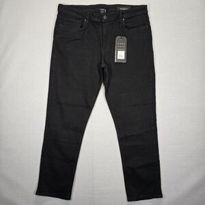 NYC The Perfect Jean Athletic Fit Jeans Black Denim  Size 38 X 32 New